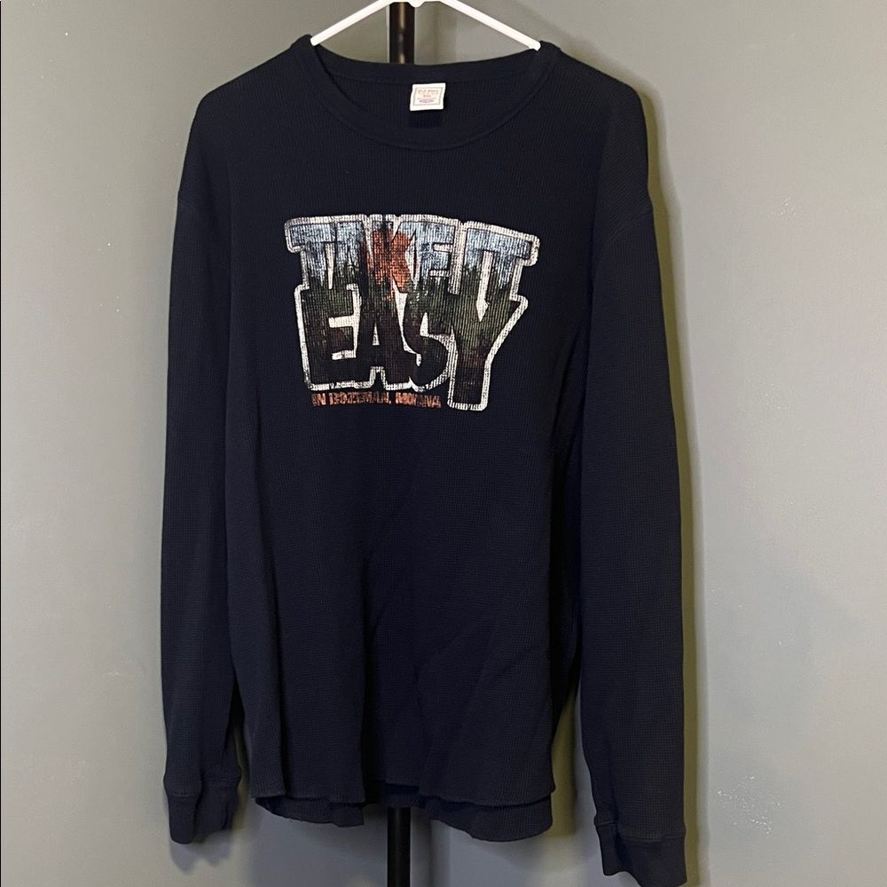Old Navy Dark Blue XXL thermal Shirt